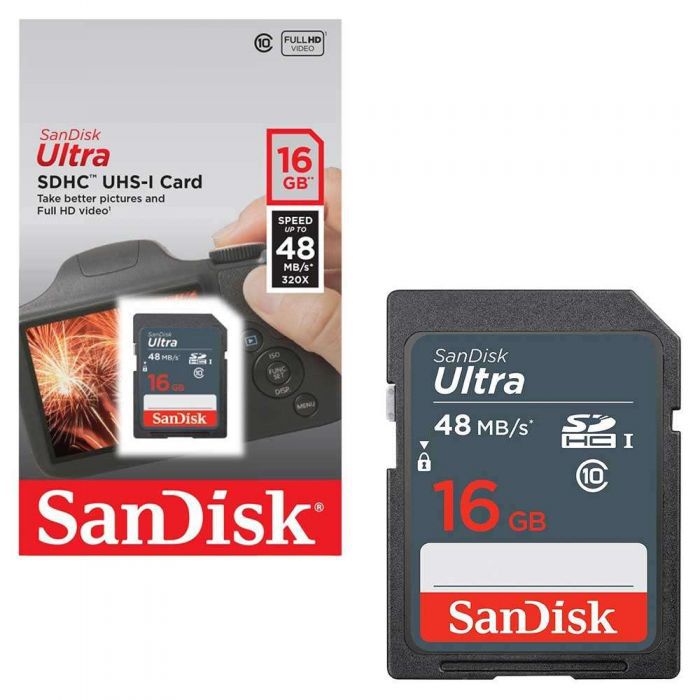 Thẻ nhớ Micro SD Sandisk 16Gb Class 10 Read 48MB/s