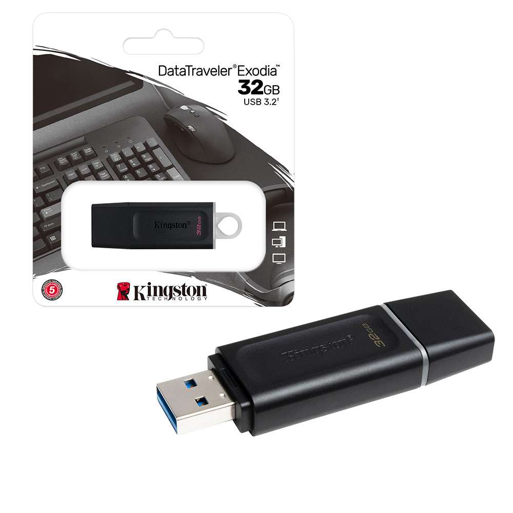 USB 32GB KINGSTON USB 3.2 DATATRAVELER® EXODIA