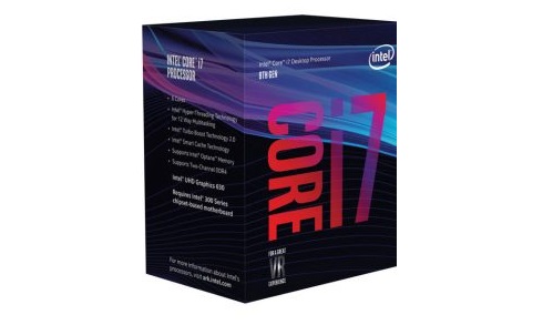CPU Intel Core i7 8700 (Up to 4.60Ghz 12Mb cache) Coffee Lake