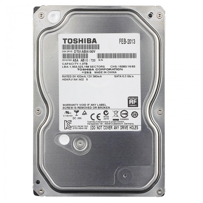 Ổ cứng HDD Toshiba Surveillance 1Tb 5700rpm