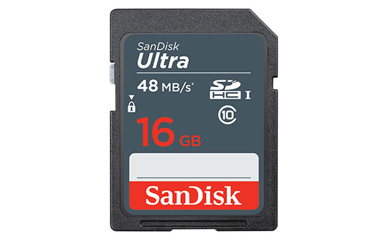 Thẻ nhớ SD Sandisk 16Gb Class 10 Read 48MB/s
