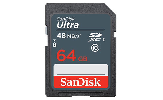 Thẻ nhớ SD Sandisk 64Gb Class 10 Read 48MB/s